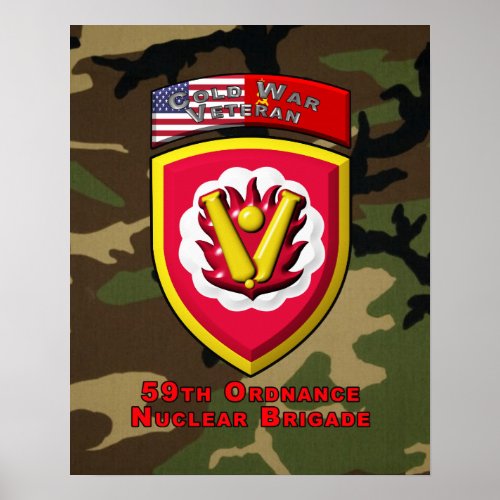 59th Ordnance Brigade âœCold War Nuclear Deterrentâ Poster