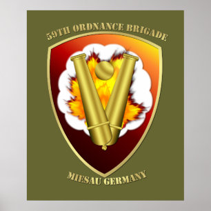 59th Ordnance Brigade Patch Poster