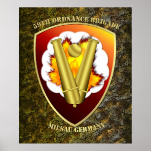 59th Ordnance Brigade Patch Poster