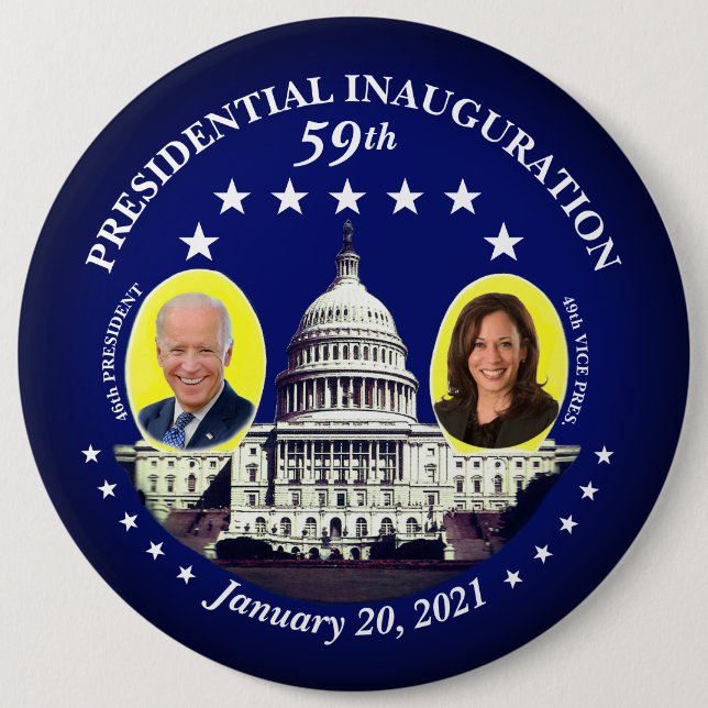 59th President Inauguration Button (Front)
