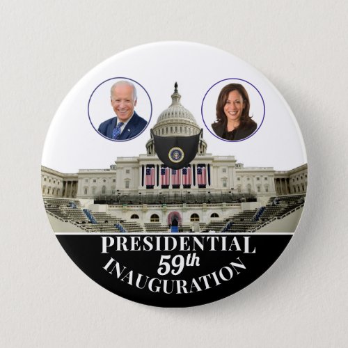 59th Presidential Inauguration Covid Capitol Button