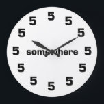 5:00 Somewhere Large Clock<br><div class="desc">It's always 5:00 somewhere!</div>