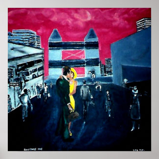 5:05 Original Oil on Canvas Reprint Poster! Poster