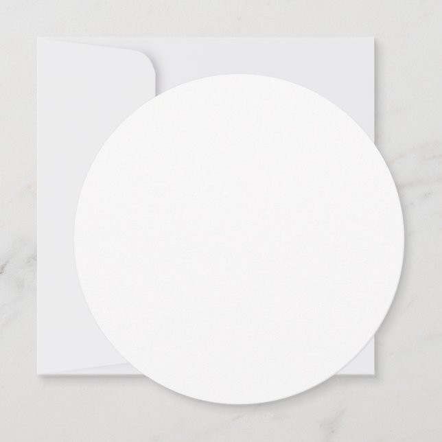 5.25" Diameter Round Wedding Invitation (Front)