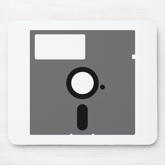5.25 inch floppy disk - old computer diskette mouse pad (Front)