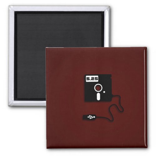 525_inch floppy disk USB Geek Nerd Magnet