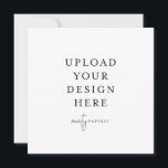 5.25" x 5.25" Square Invitation<br><div class="desc">Customize your card in Templett. After you are done editing,  download your file in a JPG format (don't forget to turn on the bleed option). Upload your design here by clicking on the blue "Personalize" button.</div>