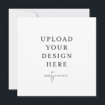 5.25" x 5.25" Square Invitation<br><div class="desc">Customize your card in Templett. After you are done editing,  download your file in a JPG format (don't forget to turn on the bleed option). Upload your design here by clicking on the blue "Personalize" button.</div>