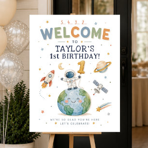 5 4 3 2 1st Birthday Welcome Sign