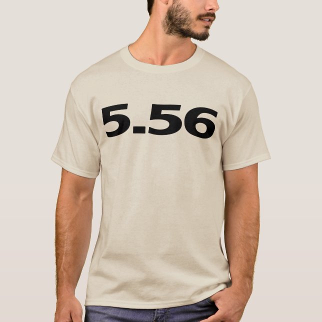 5.56 AR15 gun T-Shirt (Front)
