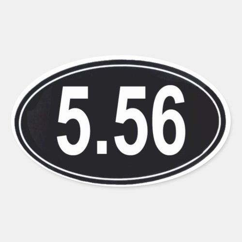 556 Marathon Style Sticker