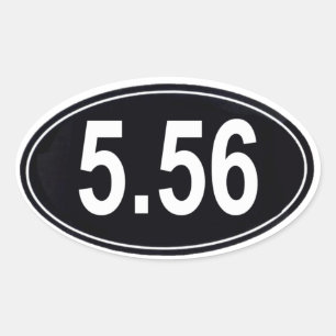 5.56 Marathon Style Sticker