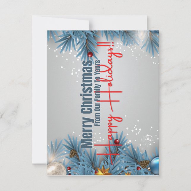 5.5" x 4.25" Christmas Card (Front)