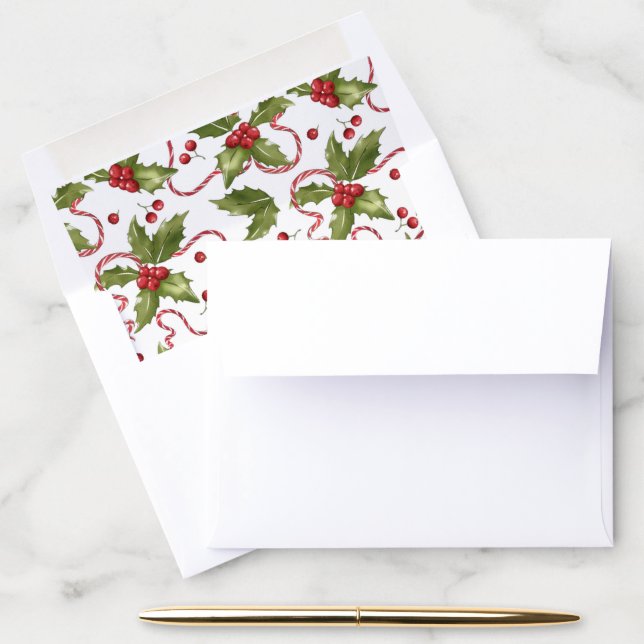 5.5" x 4.25" Envelope Lolli Holly Liner (Desk)