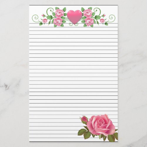 55 x 85 lined Stationery