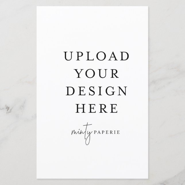 5.5" x 8.5" Portrait Flat Sheet (Front)