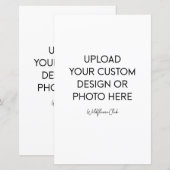 5.5" x 8.5" Portrait Flat Sheet (Front/Back)