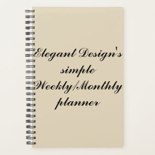 5.5"x 8 5" spiral weekly/monthly planner