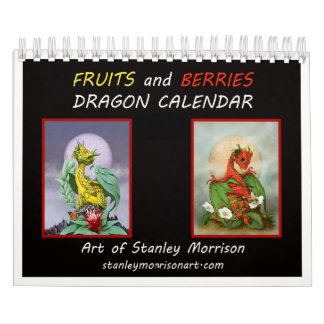 5.5x7 Fruits and berries Dragon 2018 calendar