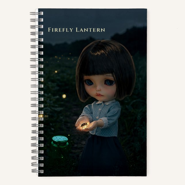 5.5x8.5 Journal: Firefly Lantern Notebook (Front)