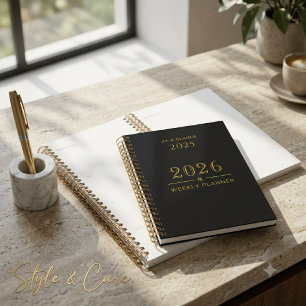 5.5x8.5 Weekly Planner 2025-26 for Home or Office