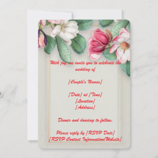 5" * 7" Rounded Wedding Invitation Card