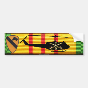 5/7th Cavalry, 1st Cav. Div, UH-1 Bumper Sticker