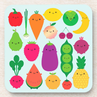 5 A Day Fruit & Vegetables Beverage Coaster
