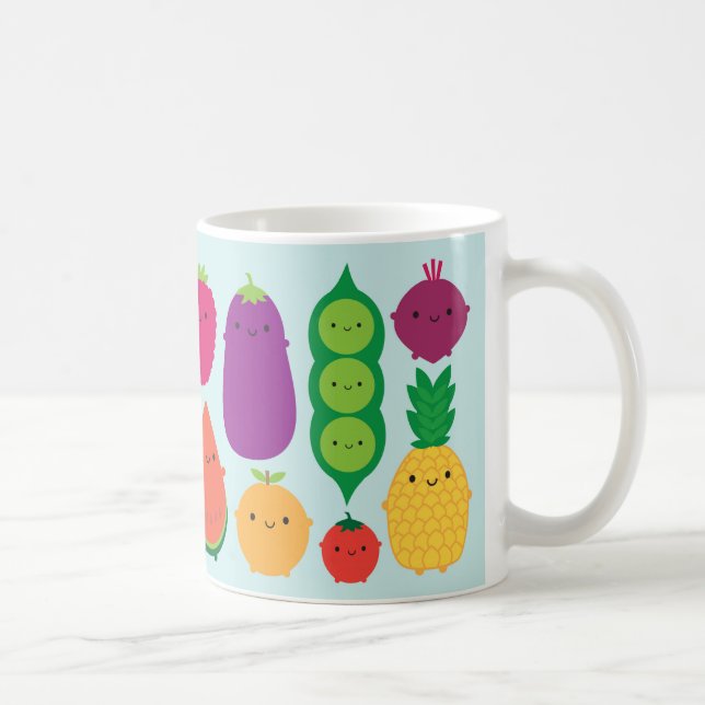5 A Day Fruit & Vegetables Coffee Mug (Right)