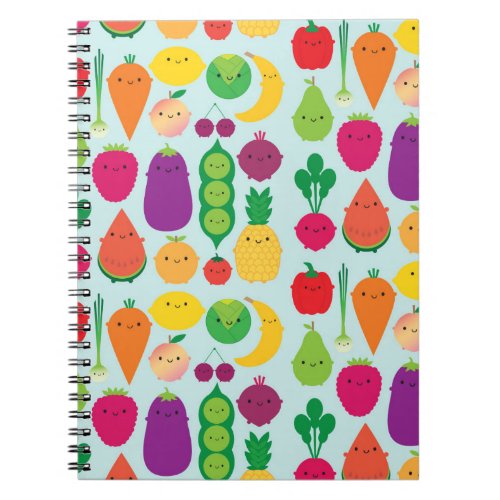 5 A Day Fruit  Vegetables Notebook