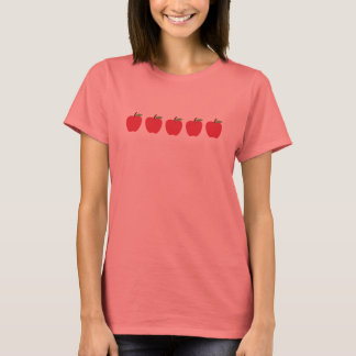 5 Apple Customizable Teacher Shirt