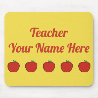 5 Apple Teacher Customizable Mousepad