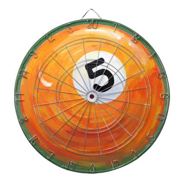 5 Ball Dart Board (Front)