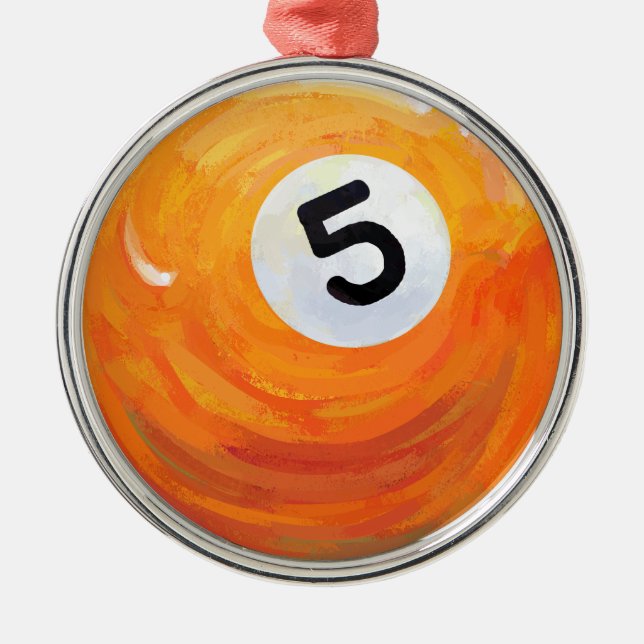 5 Ball Metal Ornament (Front)