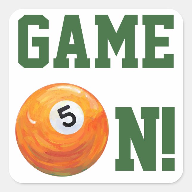 5 Ball Square Sticker (Front)