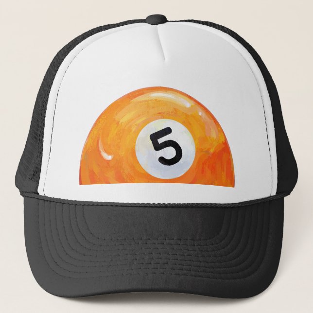 5 Ball Trucker Hat (Front)