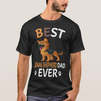 5 Best German Shepherd Dad Ever T-Shirt