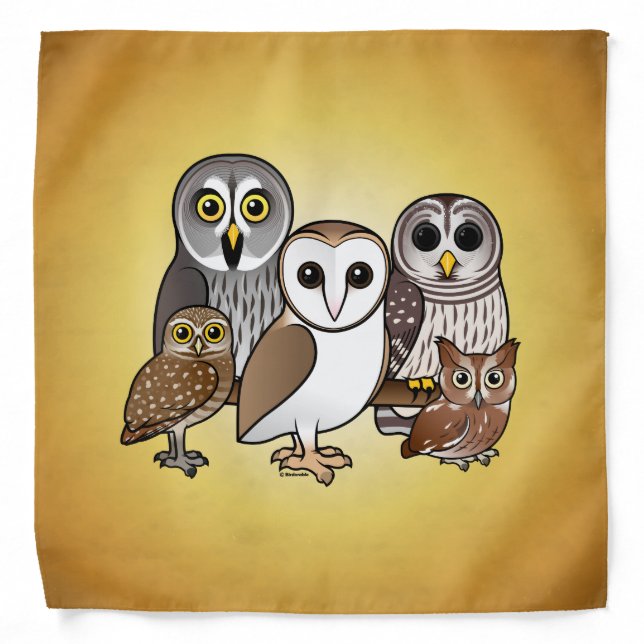 5 Birdorable Owls Bandana (Front)