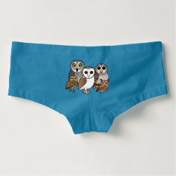 Five Birdorable Owls Women's American Apparel Boyshorts Underwear
