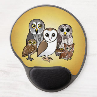5 Birdorable Owls Gel Mouse Pad