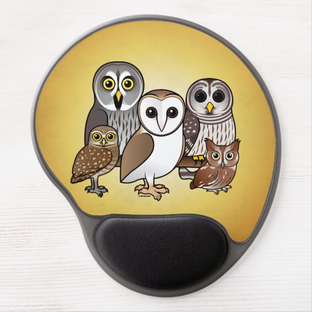 5 Birdorable Owls Gel Mouse Pad (Front)