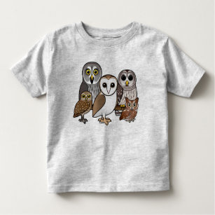 5 Birdorable Owls Toddler T-shirt