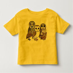 Five Birdorable Owls Toddler Fine Jersey T-Shirt