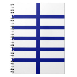 5 Bisected Blue Lines Notebook