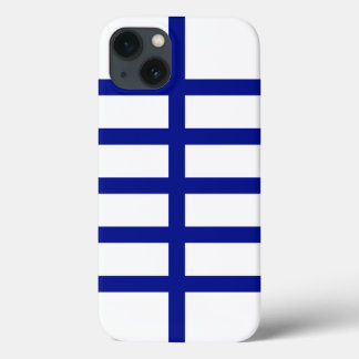 5 Bisected Blue Stripes Battery Case
