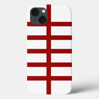 5 Bisected Red Lines iPhone 13 Case
