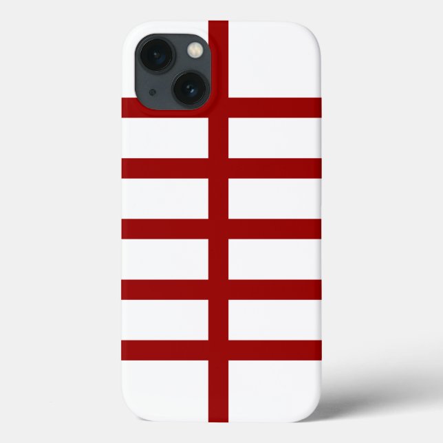 5 Bisected Red Lines Case-Mate iPhone Case (Back)