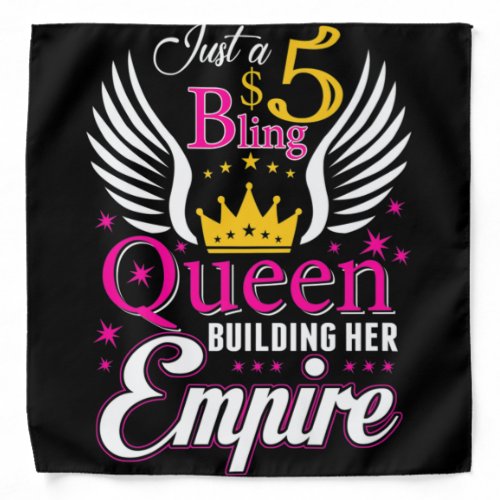 5 Bling Queen for women Ladies Paparazzi Bandana