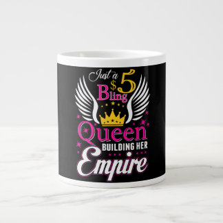 5 Bling Queen for women Ladies Paparazzi Giant Coffee Mug