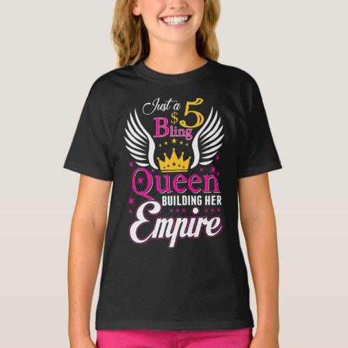 5 Bling Queen for women Ladies Paparazzi T_Shirt